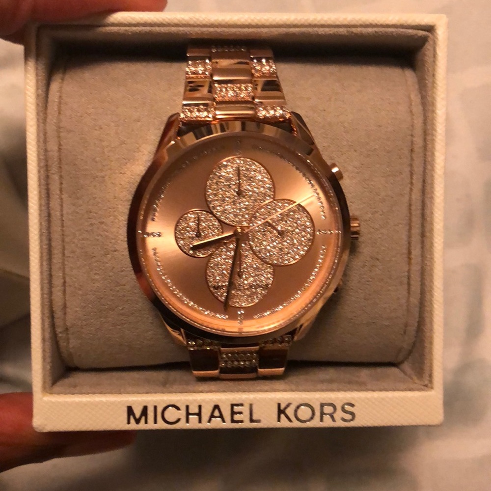 Michael Kors Rose Gold Watch.  Offers considered.